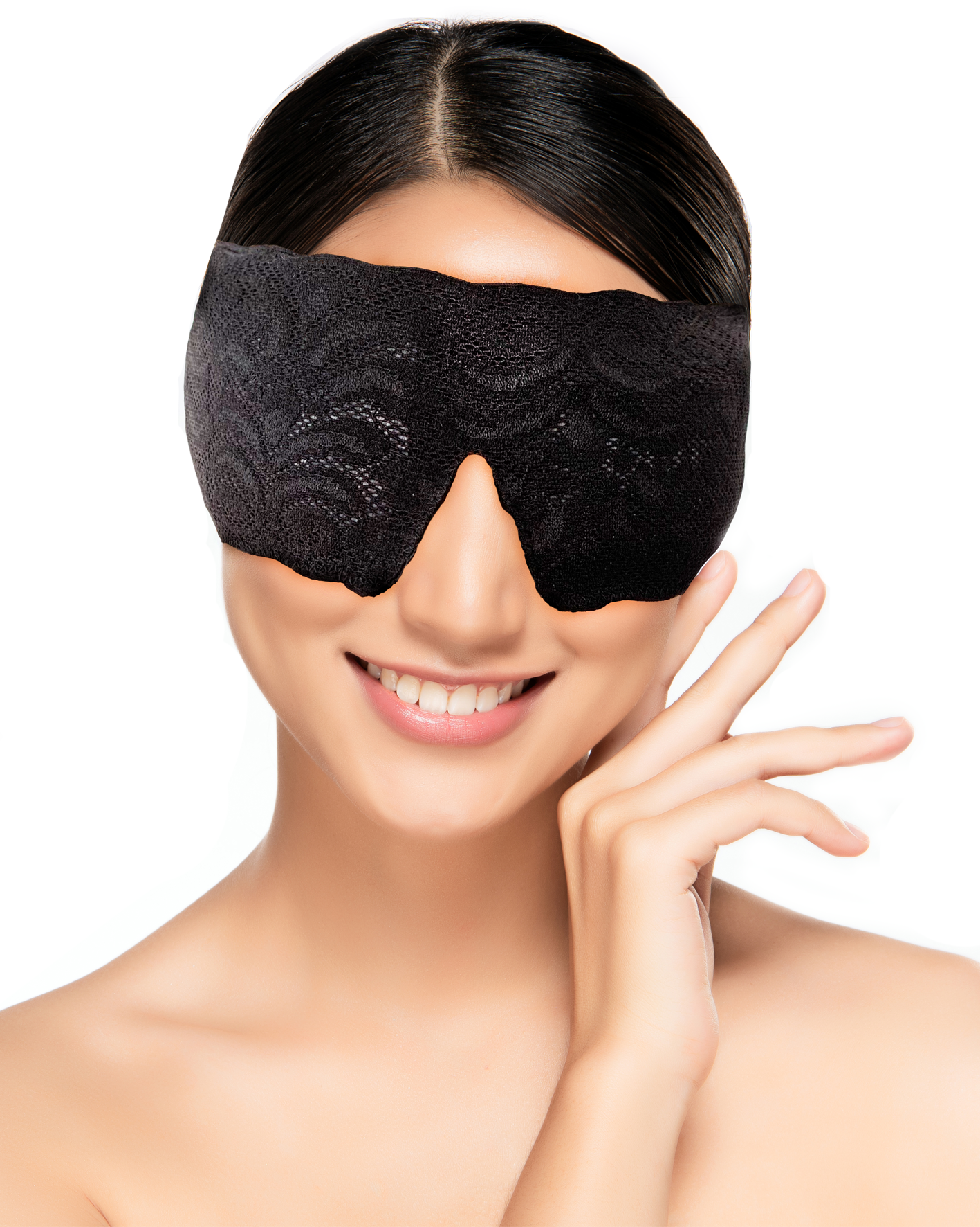 Banda posoperatoria para ojos y nariz con compresas frías